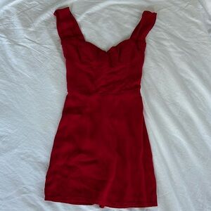 NEW Reformation Holden Mini Red Dress Size 2 B1986